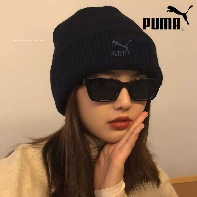PUMA彪马男帽女帽2023新款运动休闲帽子户外保暖针织毛线帽022848