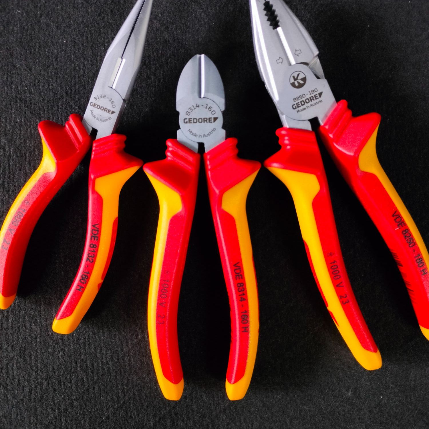 GEDORE/吉多瑞绝缘钳类工具VDE钢丝钳斜口钳尖嘴钳