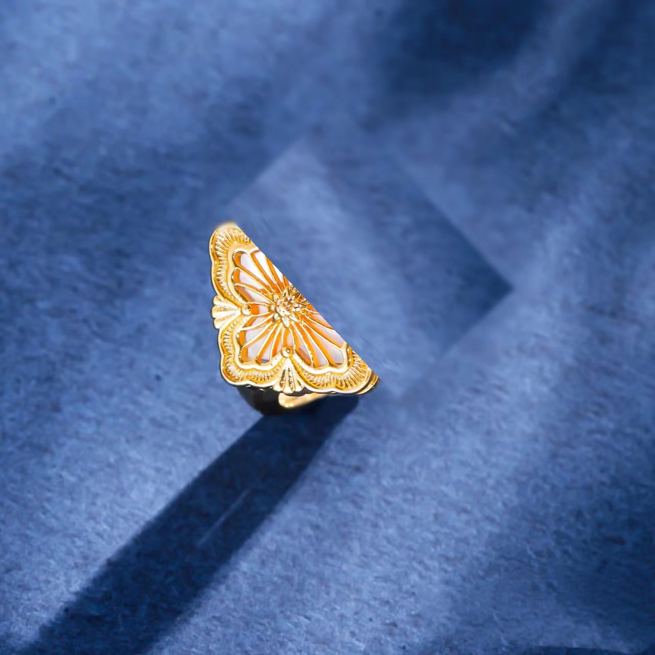 铜合金戒指 【歌剧院】时尚复古气质轻奢个性优戒指jz683