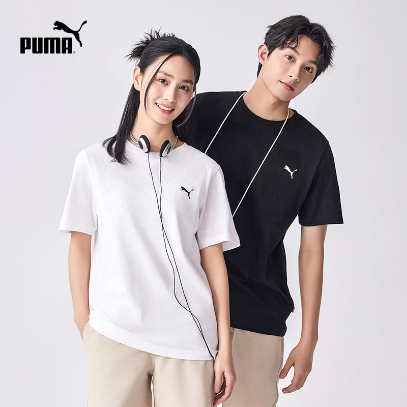 PUMA/彪马时尚休闲百搭简约风男女款T恤 848723-01 848723-02