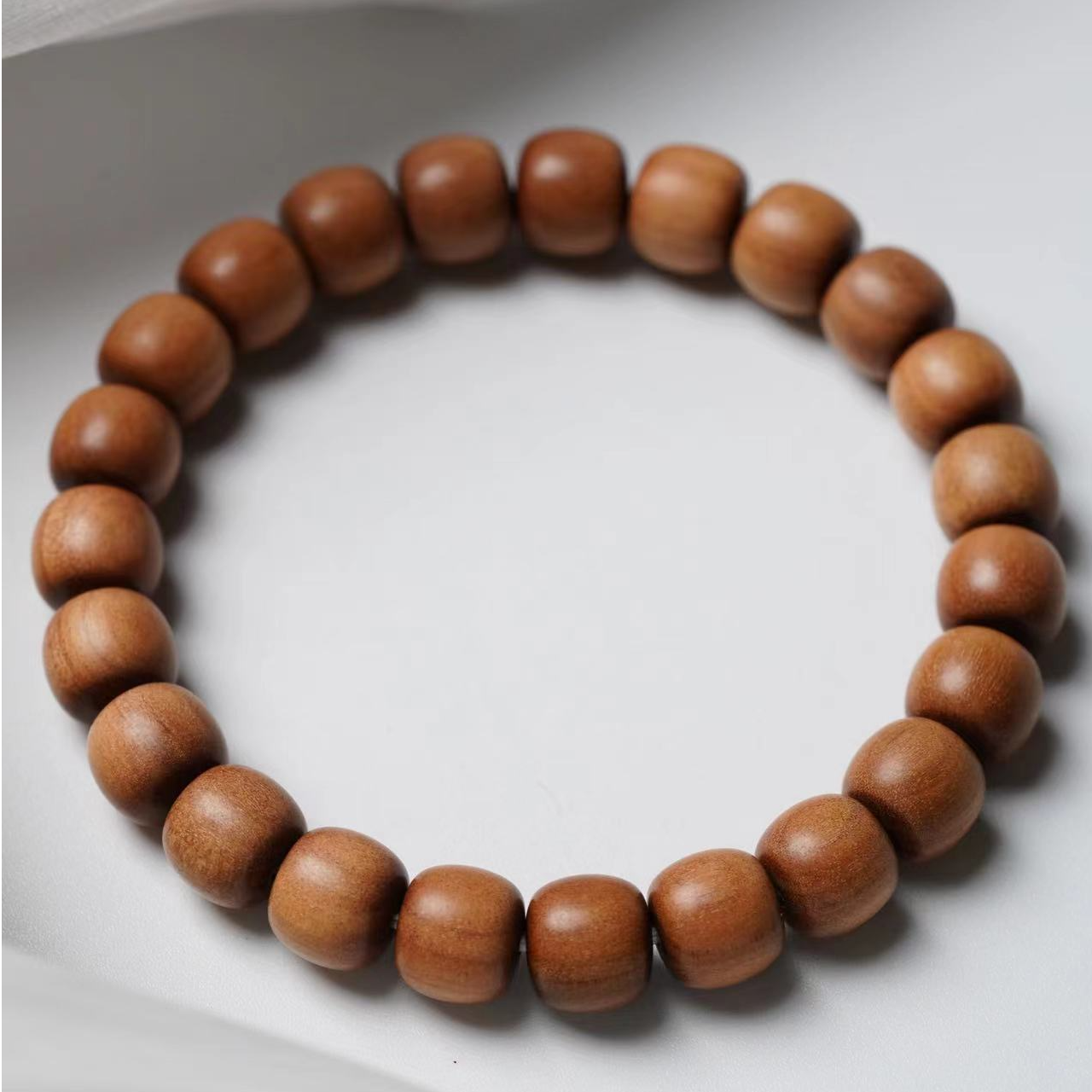 小百年老山檀香天然纹理10mm老型手串泷见堂出品串珠