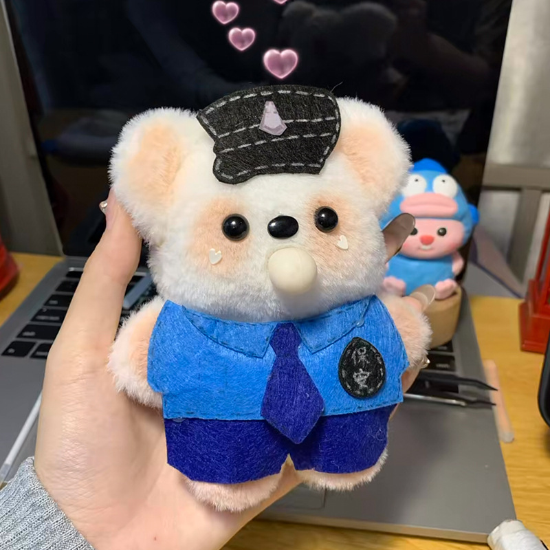 【甜仔】DIY可录音吐泡泡毛绒玩偶公仔创意手工diy材料包送女友礼物