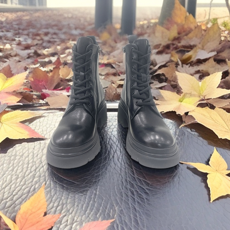 马丁靴厚底黑色百搭【买鞋终身免费洗鞋】英伦风时尚靴子
