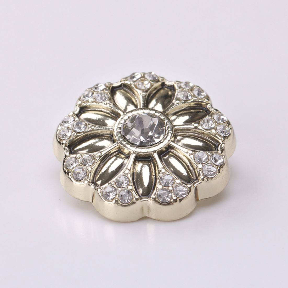 【21号】高端花朵上钻金属手缝钮扣时尚百搭小香风外套西装毛呢大衣