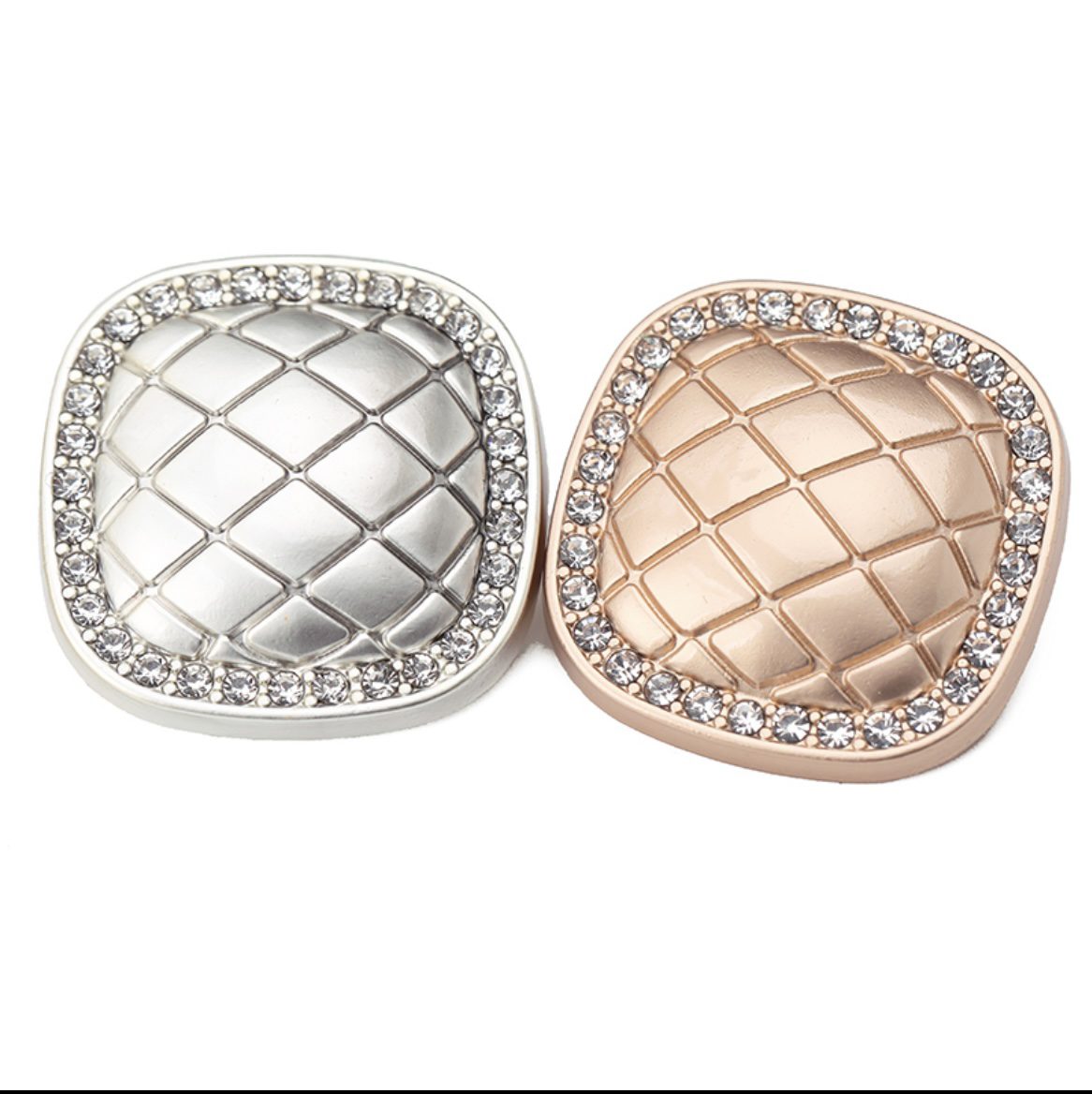 【29号】高档四方上钻金属手缝扣时尚小香风钮扣外套毛呢大衣钮扣