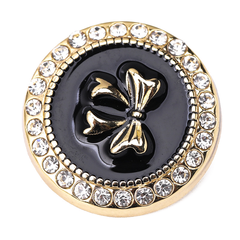 【27号】蝴蝶结滴油上钻金属手缝钮扣高端大衣小香风西装毛衣钮扣