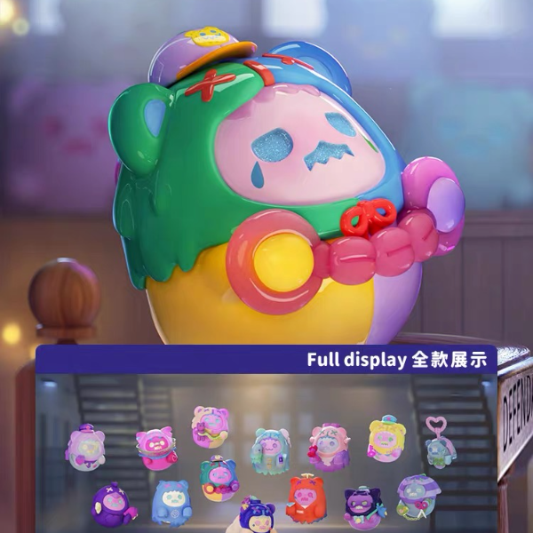 【拆盒】ShinWoo幽灵熊坏熊都市系列潮玩盲盒手办