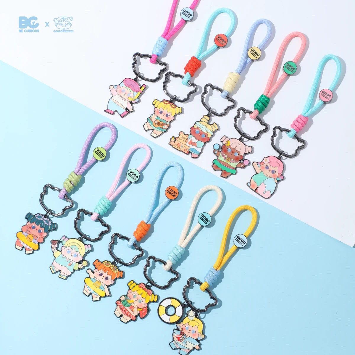 【拆盒】QOQO陪你去看海系列周边-金属盲盒挂绳