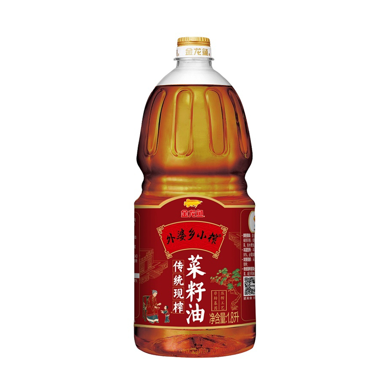 金龙鱼外婆乡小榨传统现榨菜籽油 1.8L