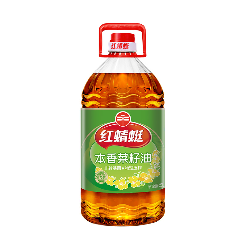 红蜻蜓本香菜籽油 物理压榨 非转基因 家乡味 5L