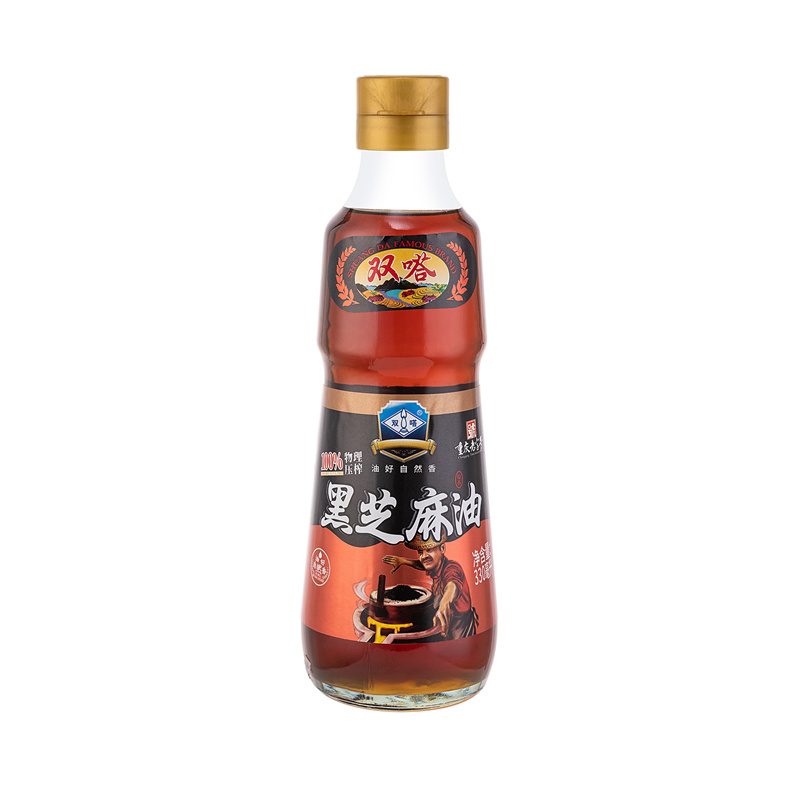 双嗒100%黑芝麻油 330ml