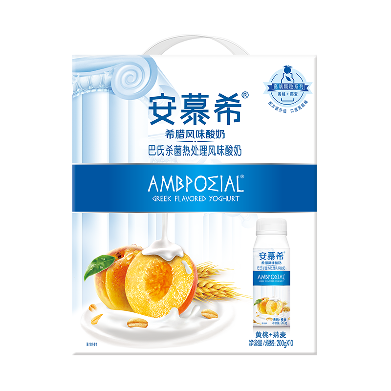 伊利安慕希黄桃燕麦希腊风味酸奶 200g*10