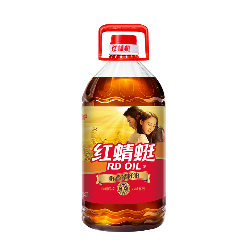 红蜻蜓鲜香菜籽油 5L 新老包装随机
