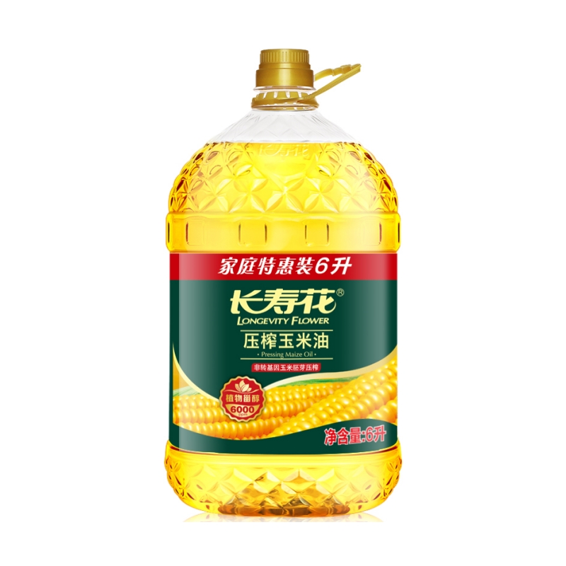 长寿花压榨玉米油 6L
