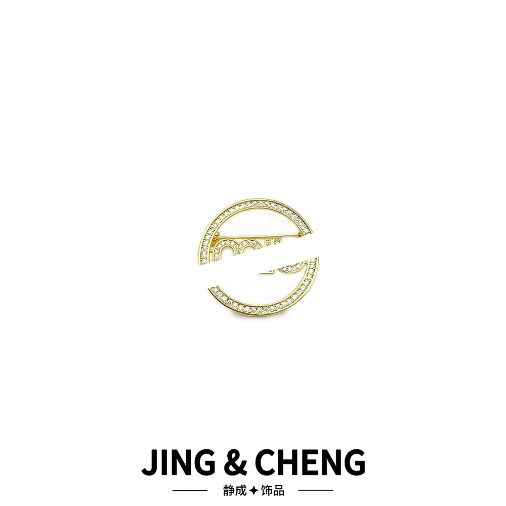 ✦满钻M胸针✦JCK11时尚气质高级百搭精致别针