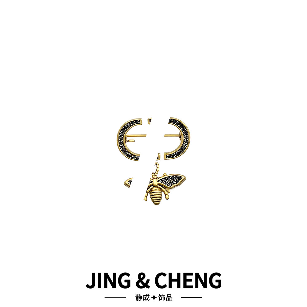 ✦CD蜜蜂胸针✦JCK09时尚气质轻奢复古高级百搭别针