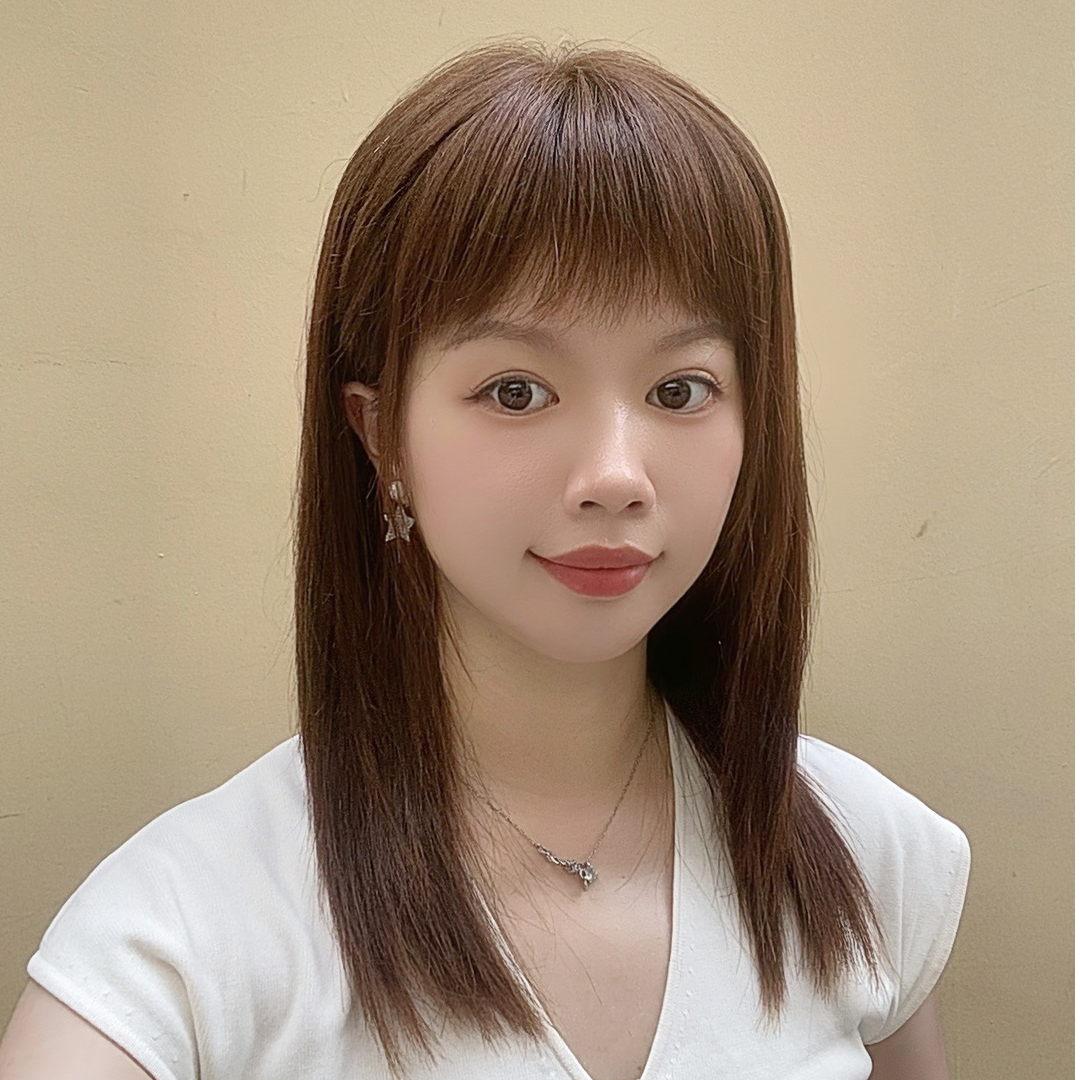 【过肩长发】定制空气刘海长直发假发手工全真发