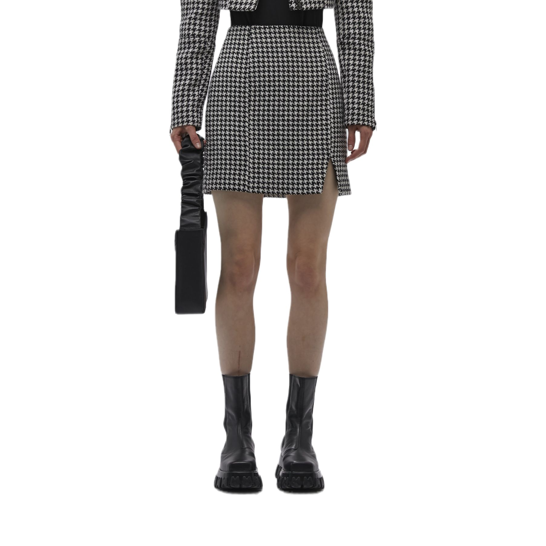 【Auchic专属 】ANNAKIKI 千鸟格半身裙女秋冬包臀半裙3A41131131X