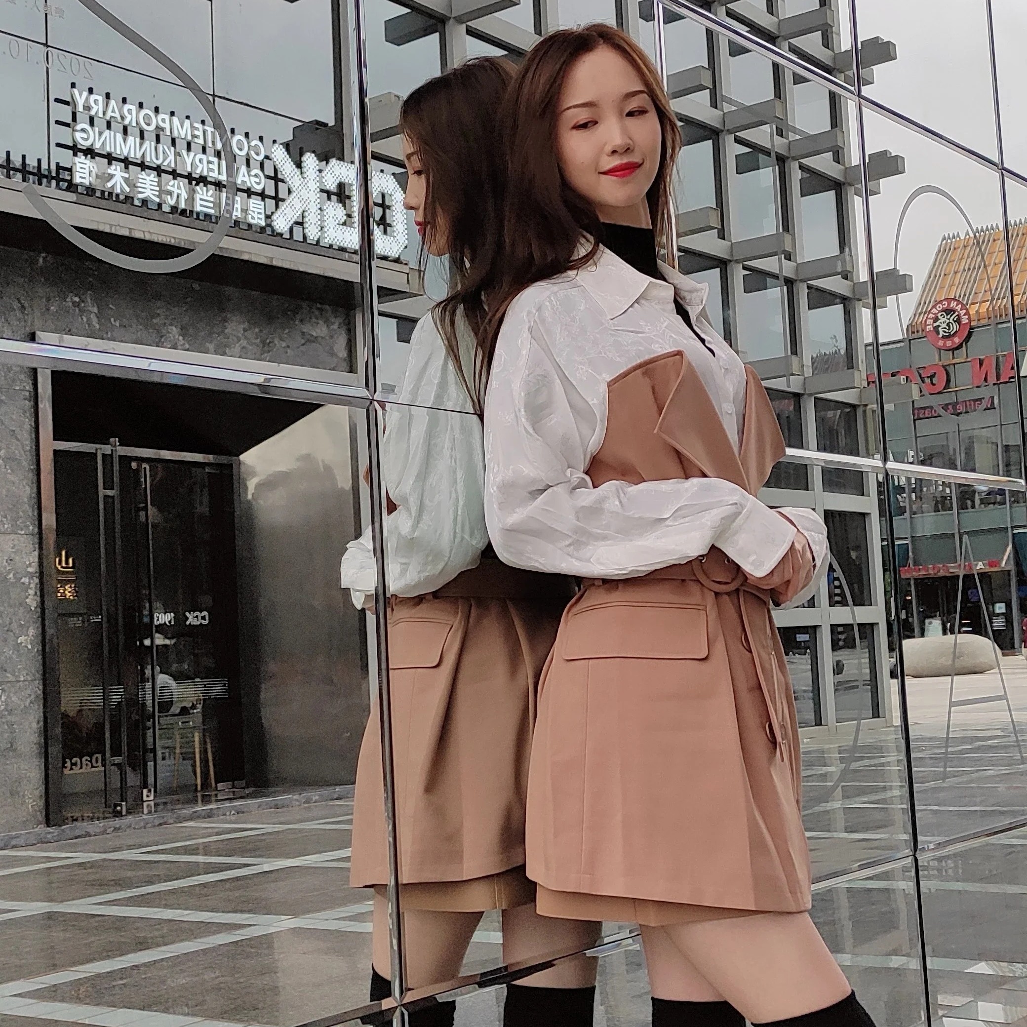 秋冬衬衣式外套连衣裙1203161047¥1699