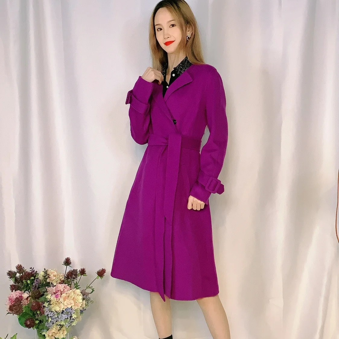 秋冬修身中长款大衣1183166041¥3299