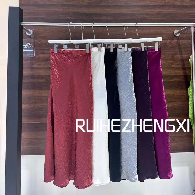 成人 女装六花色醋酸鱼尾裙