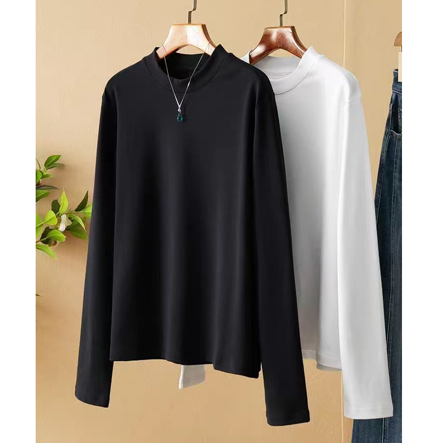 成人 女装纯色打底衫【后拼缝】