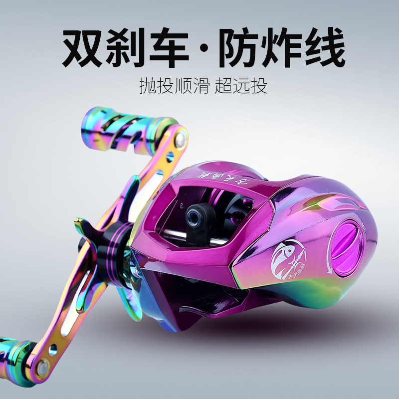 方天画戟渔轮全金属水滴轮打黑大物轮海钓水滴轮防海水远投雷强轮