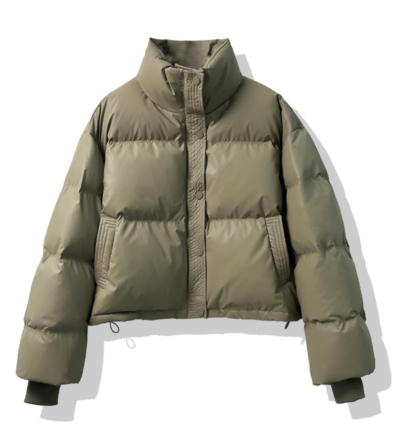 【618】短款免洗pu皮棉服女新款小个子黑色衣袄高级感冬季厚外套