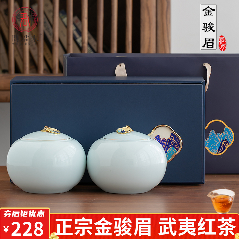 茶叶正宗金骏眉红茶礼盒装2024新茶浓香型武夷新年礼品送礼长辈