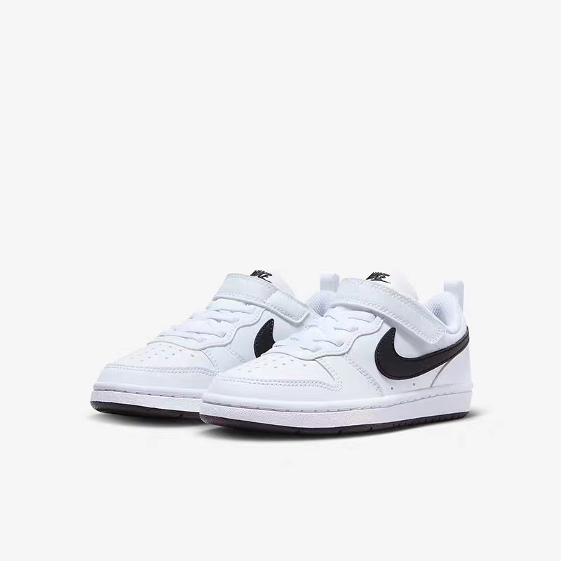NIKE/耐克Court Borough 酷菠萝魔术贴小童幼童运动鞋DV5457-104