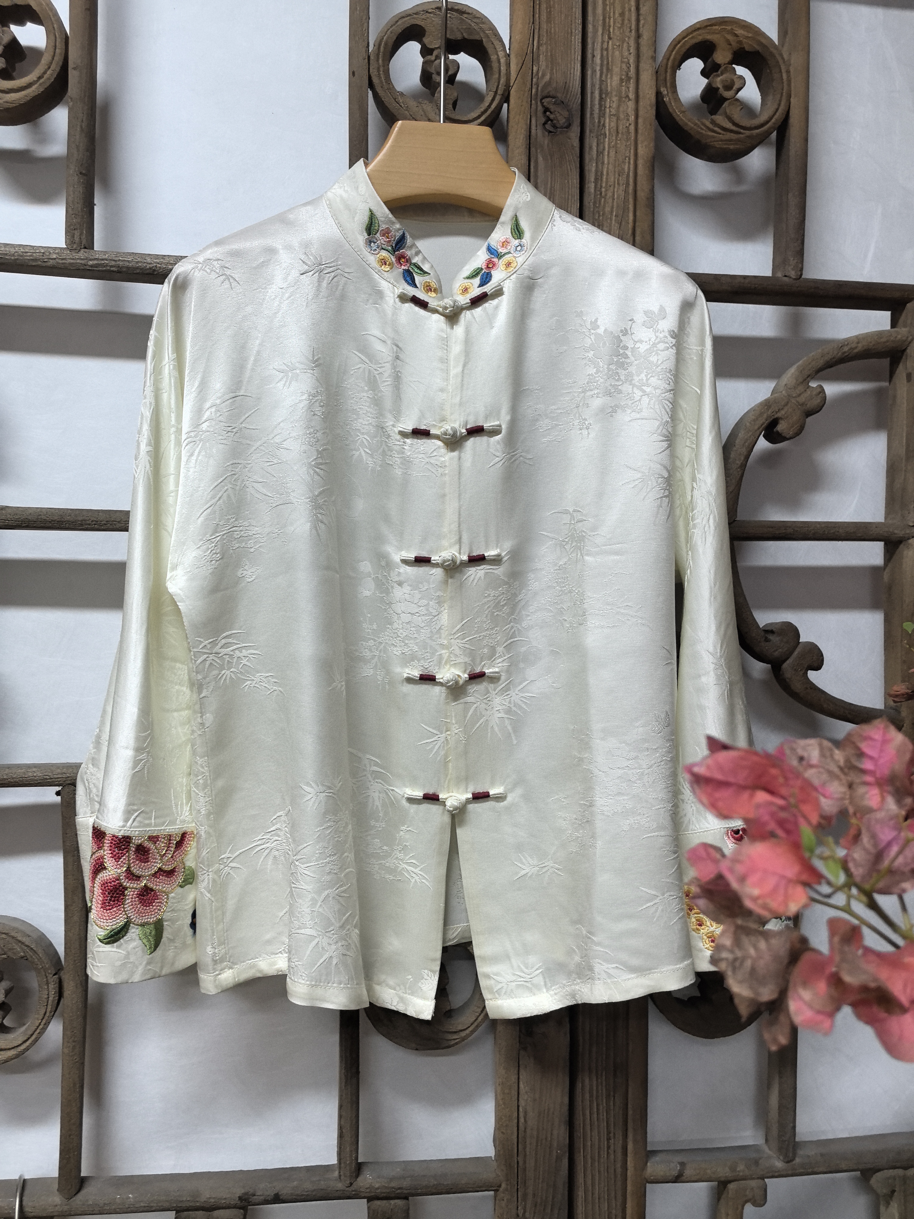 【客定】2025新中式新款立领中襟衬衫242190