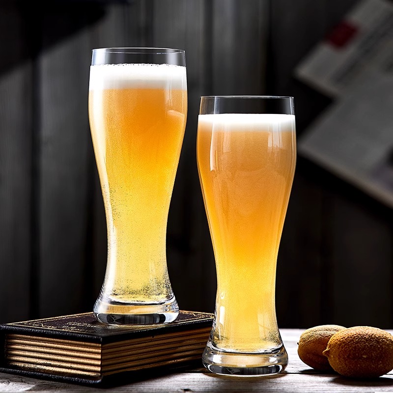 轻奢高档2024新款啤酒杯商用扎啤杯子大容量创意网红精酿水晶杯子