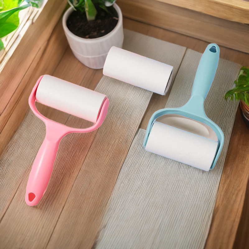 滚筒粘毛粘毛滚可撕式去毛黏衣服去毛刷狗猫毛宠物粘尘