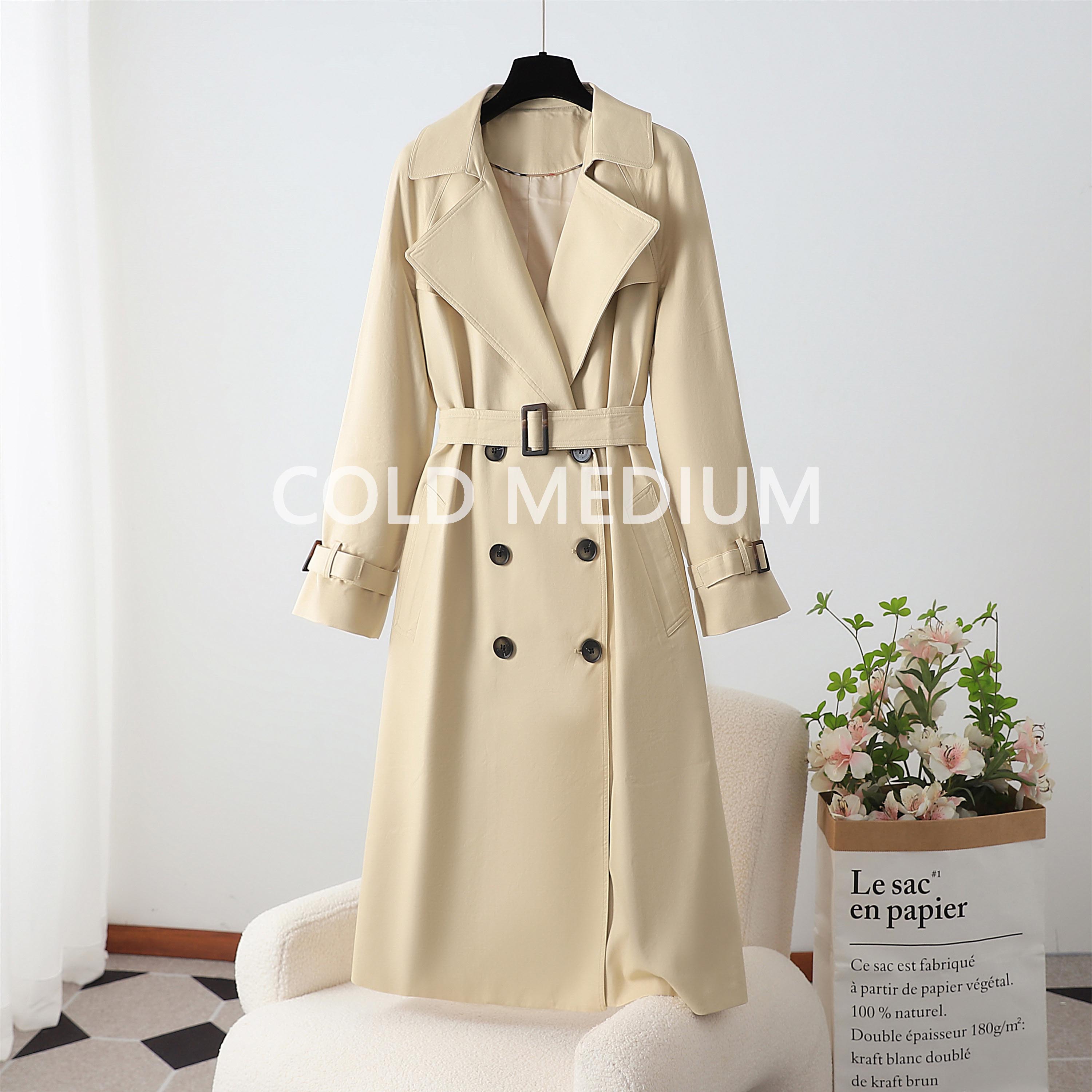 COLD MEDIUM大码女装长款风衣外套韩版气质流行时尚高档大衣218