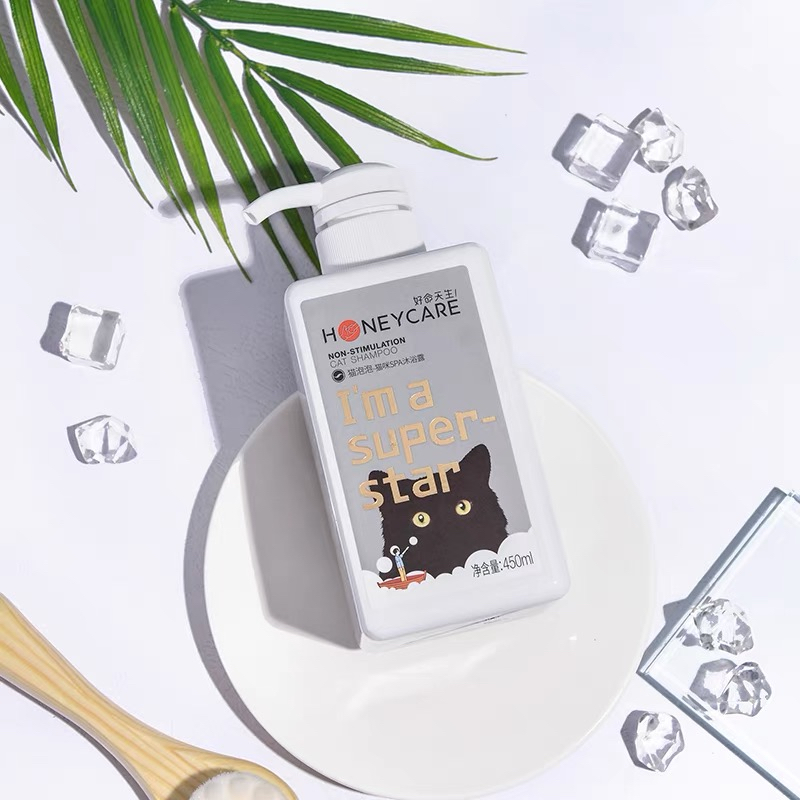 Honeycare好命天生水汪汪猫泡泡猫咪猫用沐浴露沐浴露