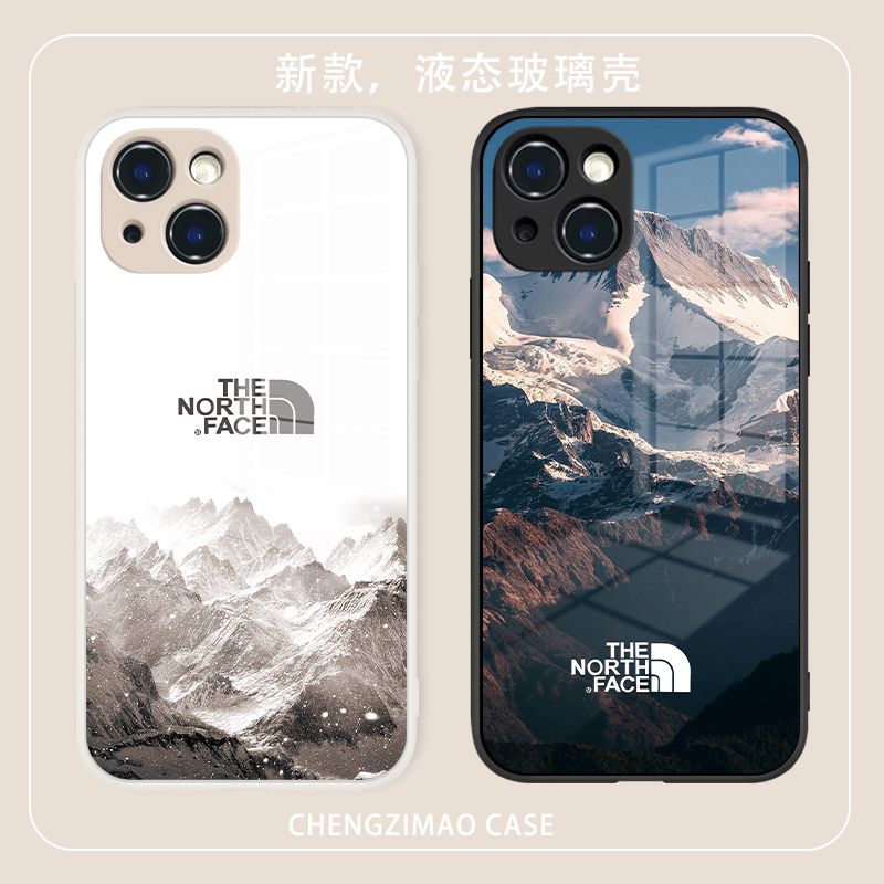 雪山风景苹果14手机壳iPhone13玻璃12ProMax全包11/Xr/8P保护套Se