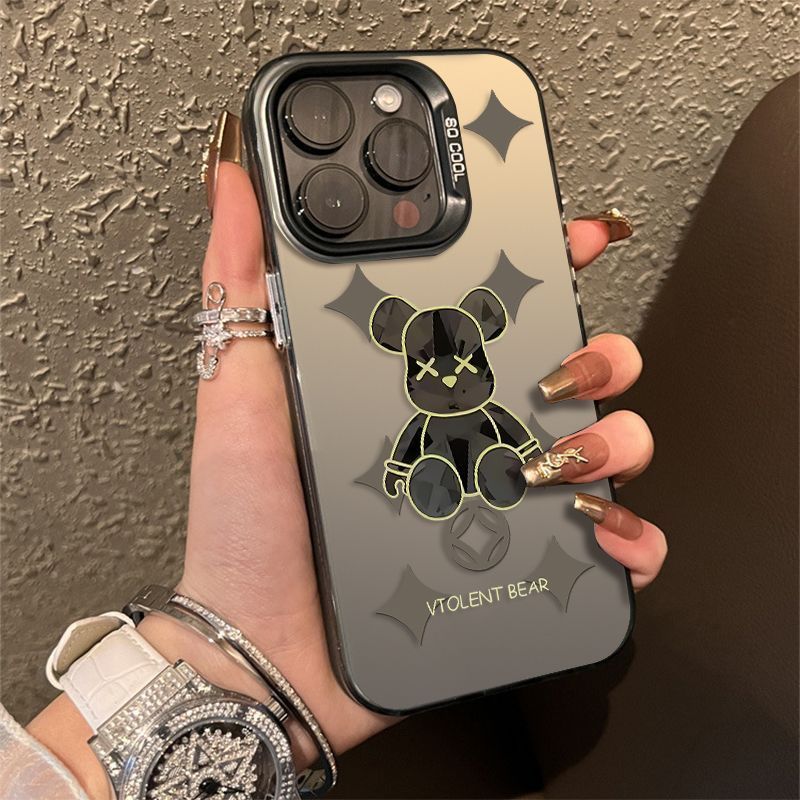 14Pro苹果手机壳iPhone14Promax彩银15男13女x暴力熊12轻奢14plus