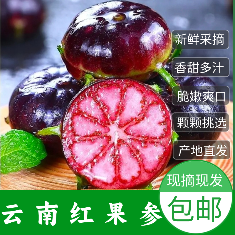 【顺丰包邮】云南文山蜘蛛果算盘果红果参125g/盒山荸荠生鲜水果