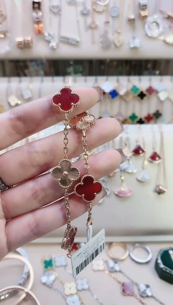 【闪购商品】玛瑙手链18K金镶嵌18k金镶嵌 k玫 多人