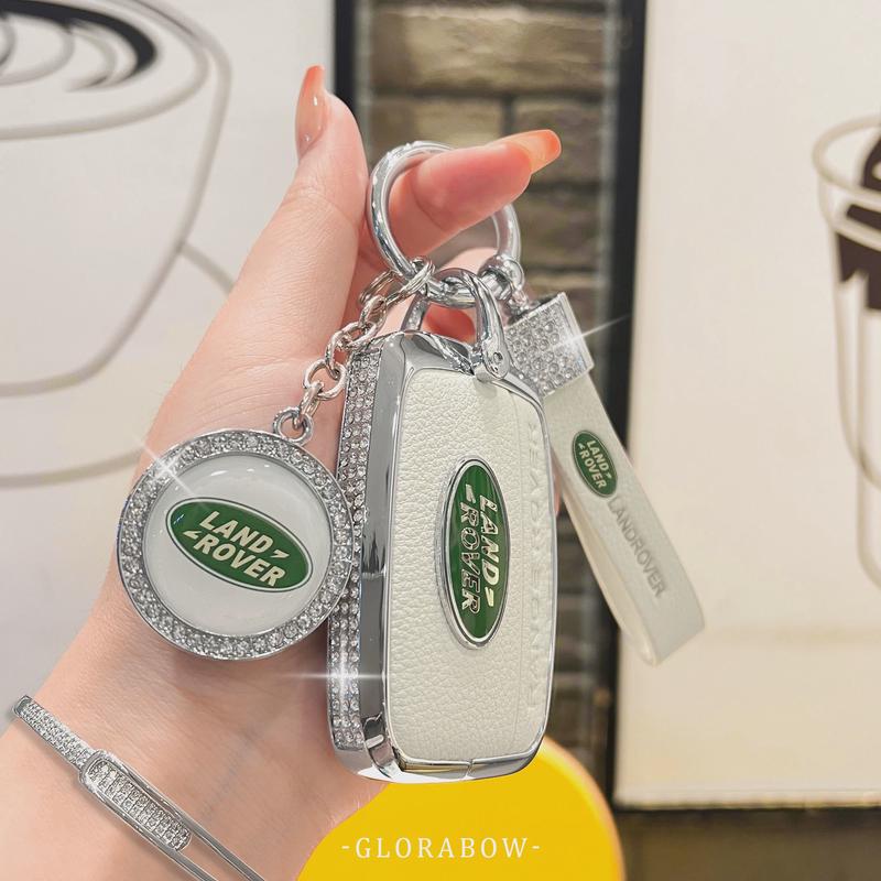 路虎极光钥匙套揽胜发现4运动版5专用女神行者2星脉卫士110真皮扣