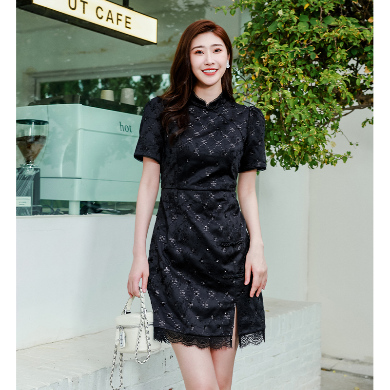 【达人专属】EVA OUXIU/伊华欧秀连衣裙42KAQ4495