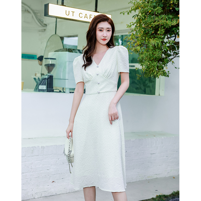 【达人专属】EVA OUXIU/伊华欧秀连衣裙42WAQ4492