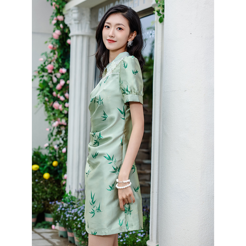 【达人专属】EVA OUXIU/伊华欧秀连衣裙42WAQ4711