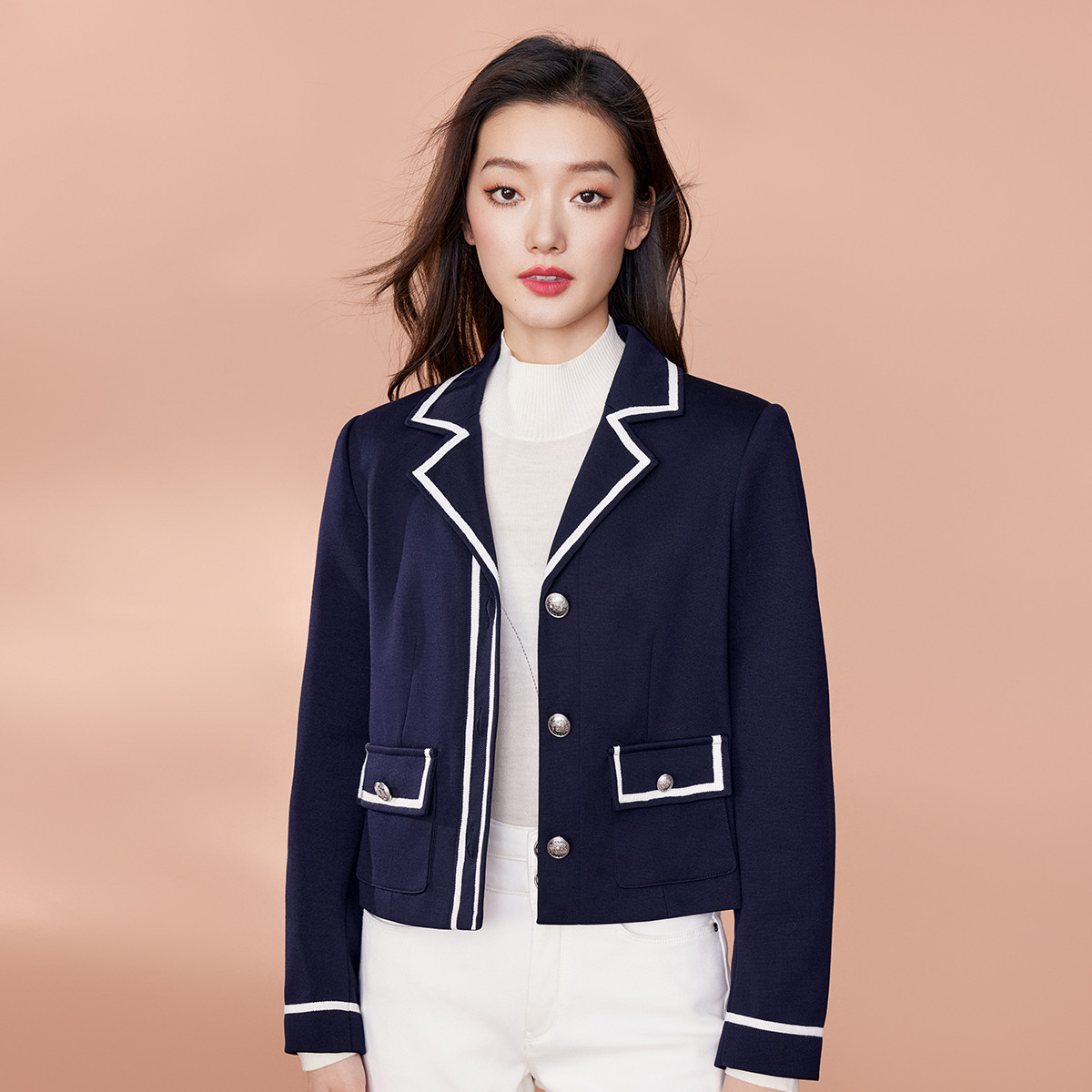 【小云总】EVA OUXIU/伊华欧秀西服外套410AS6256