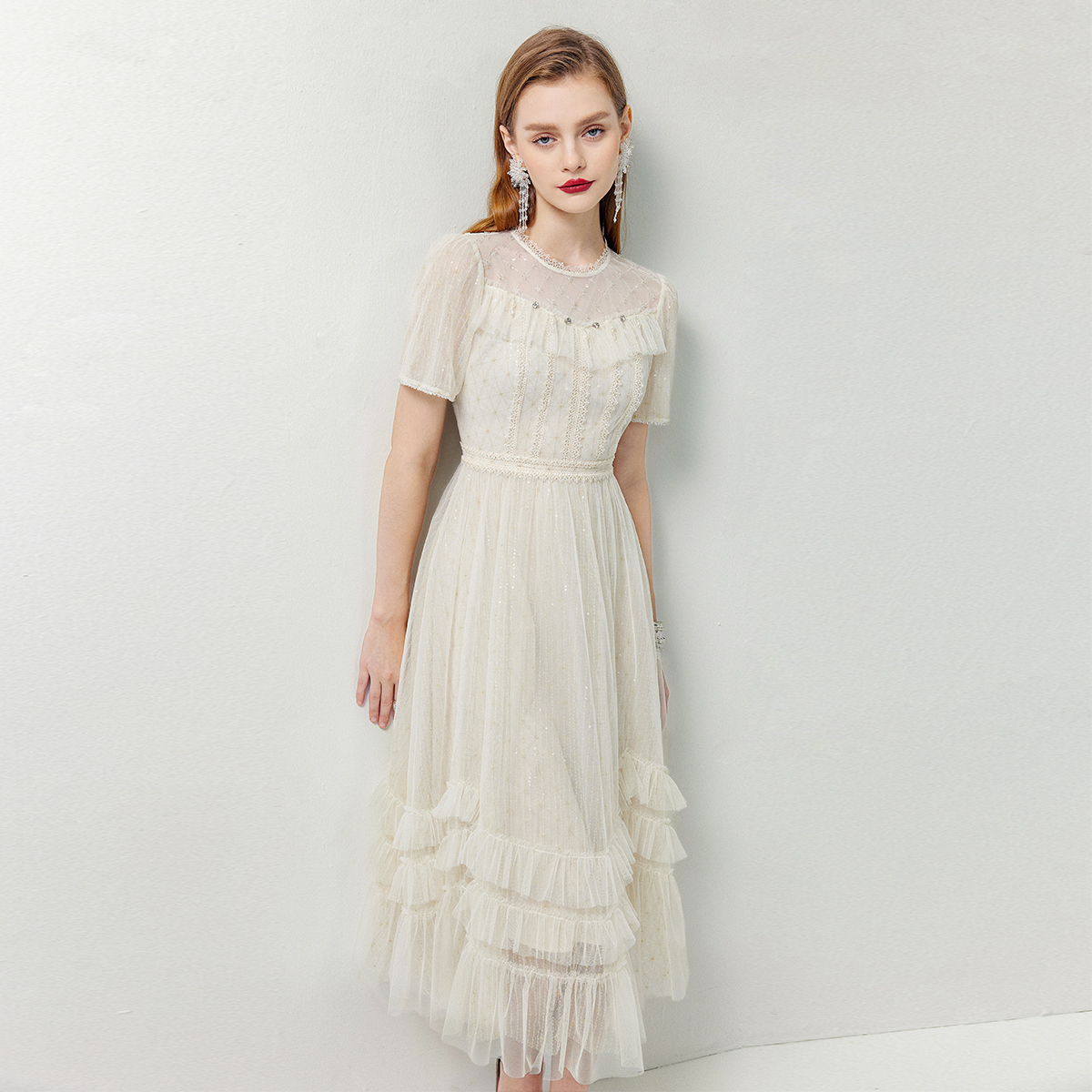 【达人专属】EVA OUXIU/伊华欧秀连衣裙42KAQ4830