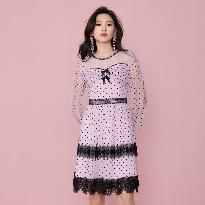 【韩诗诗专属】EVA OUXIU/伊华欧秀连衣裙43WAQ4910