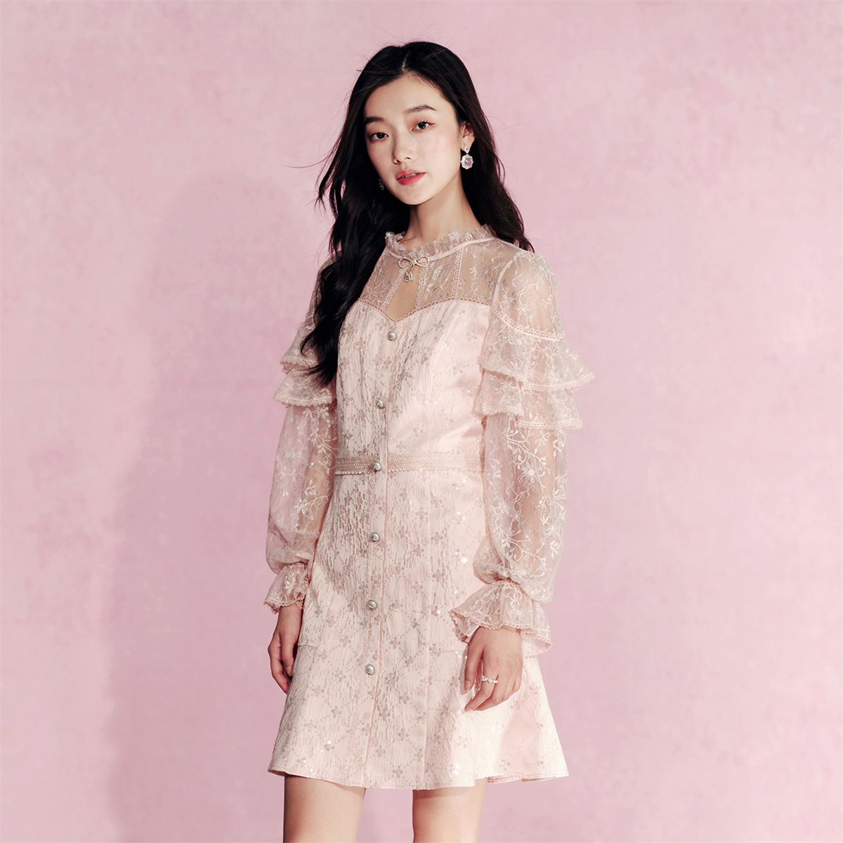 【高高甄选】EVA OUXIU/伊华欧秀连衣裙43KAQ4973