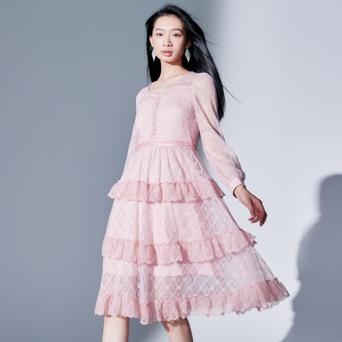 【冰冰品牌折扣】EVA OUXIU/伊华欧秀连衣裙33WAQ3709