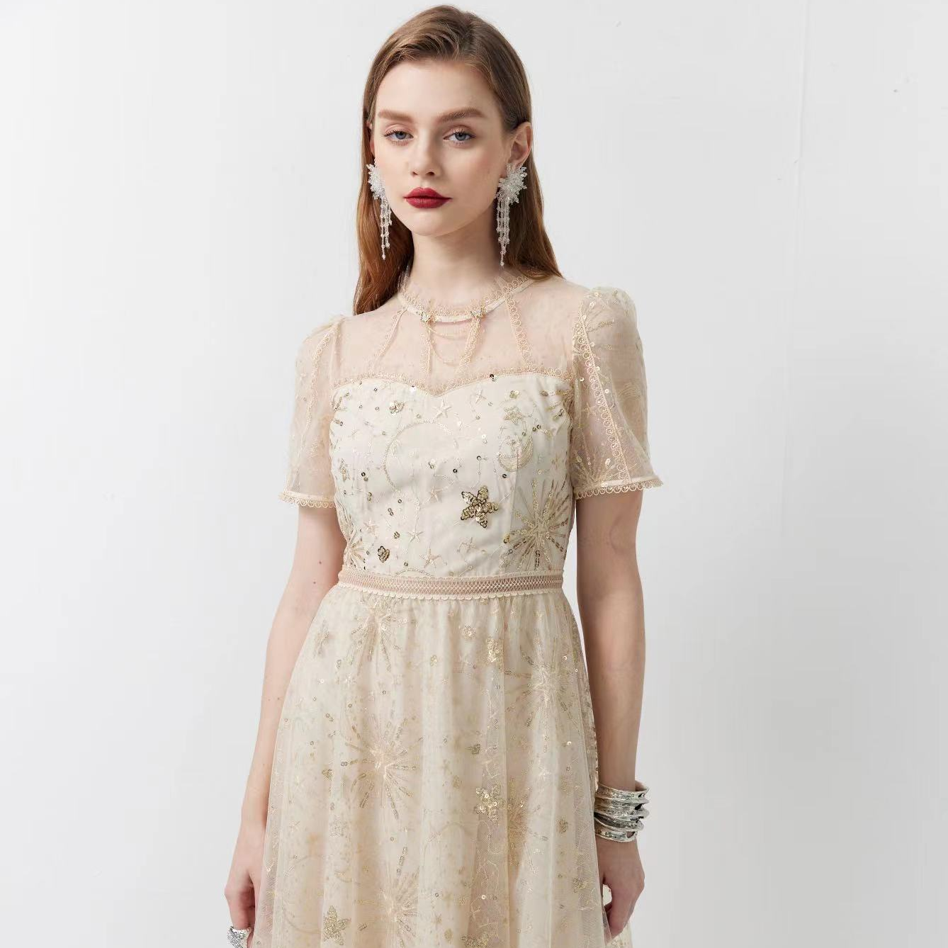 【韩诗诗专属】EVA OUXIU/伊华欧秀连衣裙42KAQ4794