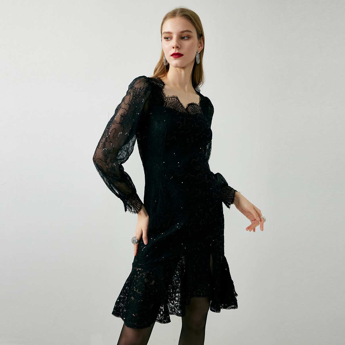 【小云总】EVA OUXIU/伊华欧秀连衣裙430AQ3829